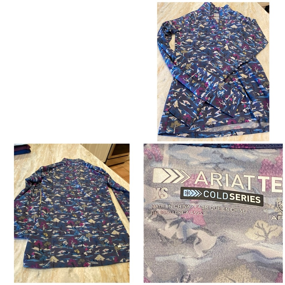 Ariat LS Quarter Zip pullover, ladies XS